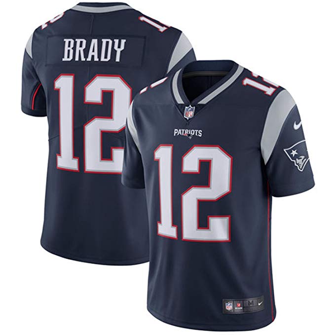 Men New England Patriots #12 Brady Blue Nike Vapor Untouchable Limited NFL Jerseys->->NFL Jersey